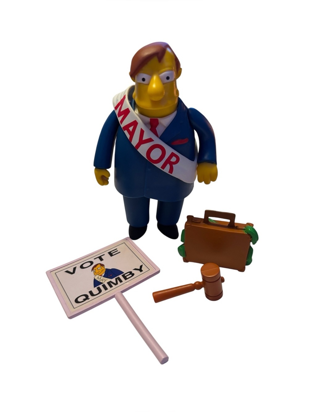 The Simpsons Mayor Quimby Action Figure - World of Springfield (2001)